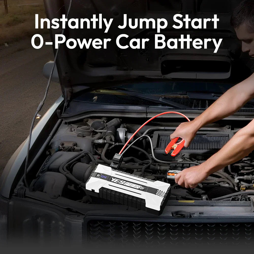 Heavy duty-capacity car jump starter